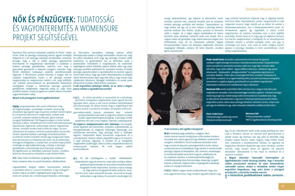 Noi penzugyek Almanach MBTSZ 2 - Womensure - A bűvös E betű